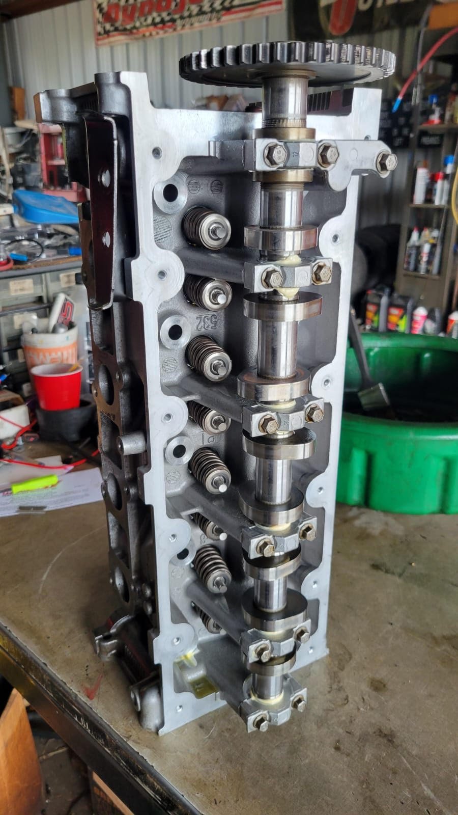 Cylinder head rebuild — camshaft and valvetrain